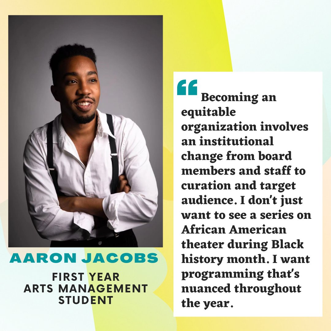 First-year arts management student, Aaron Jacobs, continues our conversation on how arts managers can provide inclusive and equitable engagement. 

Have your own thoughts to share? We’ll see you on March 26th- head to the link in our bio!

#EALS2023 #ArtsEngage #March26
