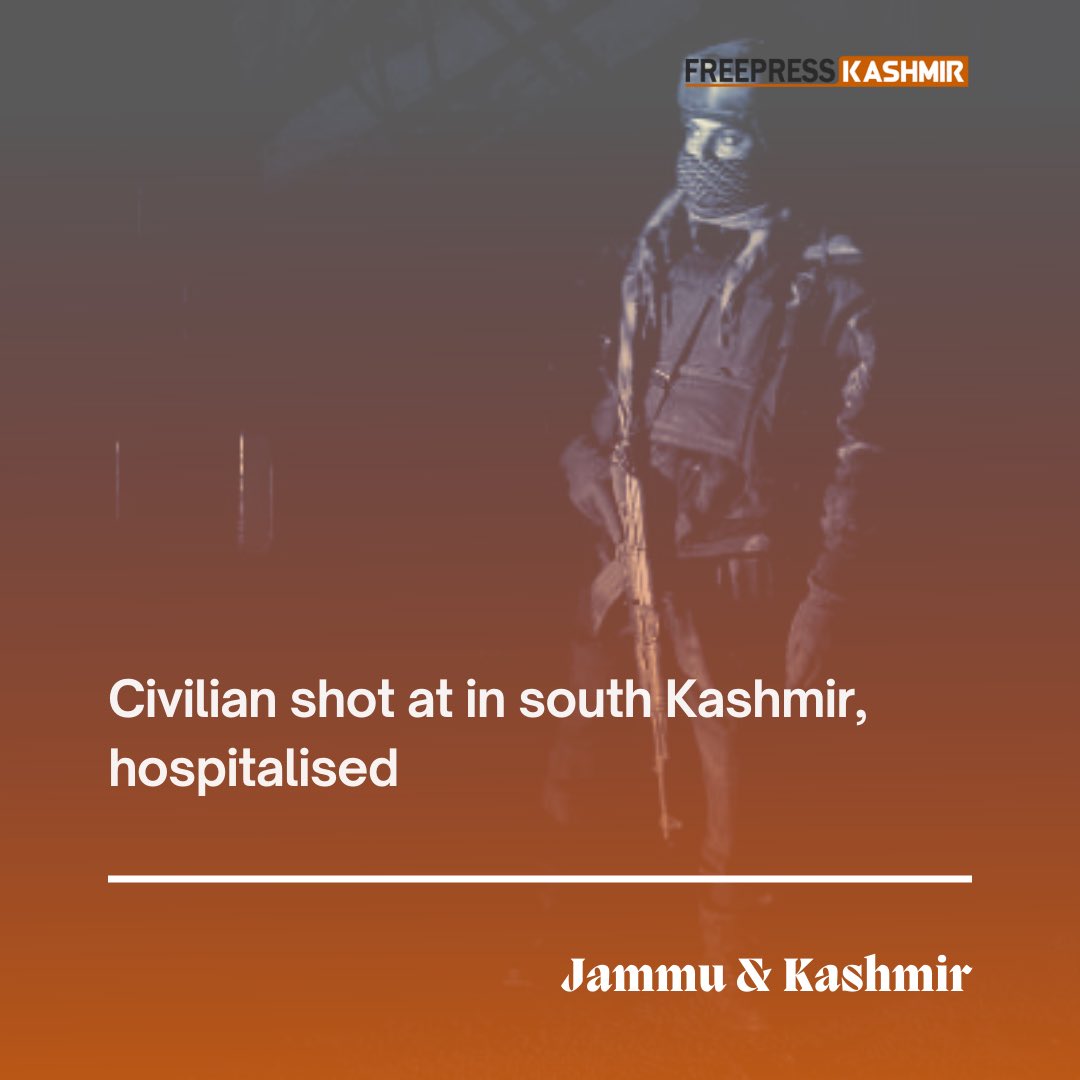 FreePressK's tweet image. Civilian shot at in south Kashmir, hospitalised | Free Press Kashmir - freepresskashmir.news/2023/02/24/civ…

#JammuAndKashmir  #Cordon