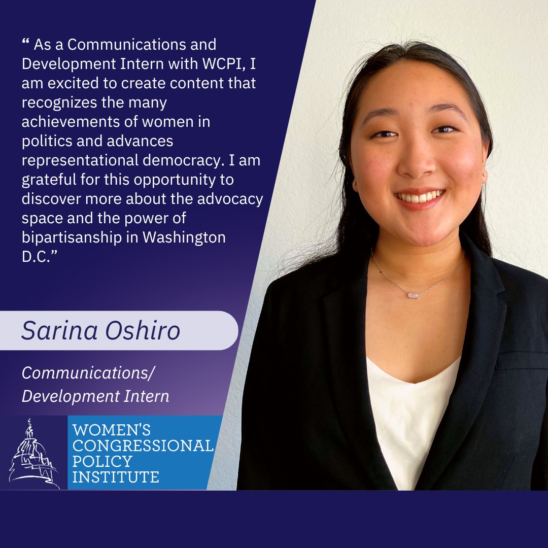 WCPInst's tweet photo. Today we are featuring our 2023 Spring Intern Class. At WCPI, one of the components of our mission is to empower future women leaders. Through paid internships and fellowships, we help pave #herpath to being a policymaker.
#InternFeature #FuturePolicymakers #WomenInPolitics https://t.co/kQViXVPQWS