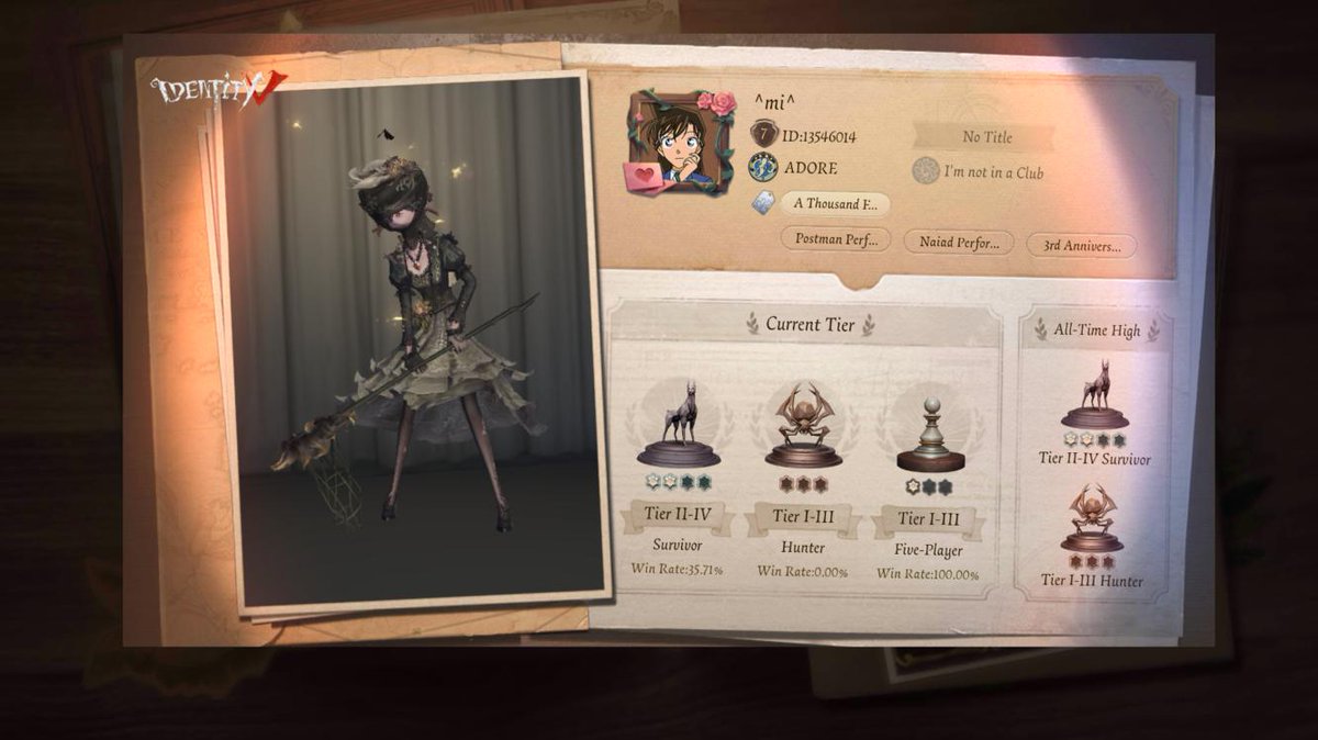stwuffies's tweet photo. I'm playing Identity V. Fancy a game? https://t.co/SlyUjFxrQu
