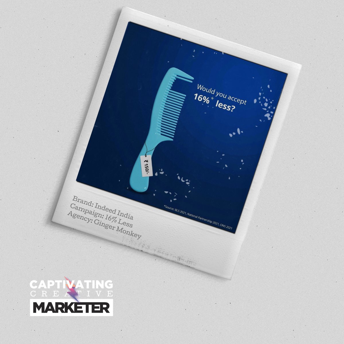 brandstorm_mag's tweet photo. A great ad doesn't need a big budget or a big splash to make an impact but it does require great thinking. The team at Ginger Monkey nailed this ad campaign for Indeed in India.

#arrestingads #captivatingcreative #marketer https://t.co/f3X1nK7i6V
