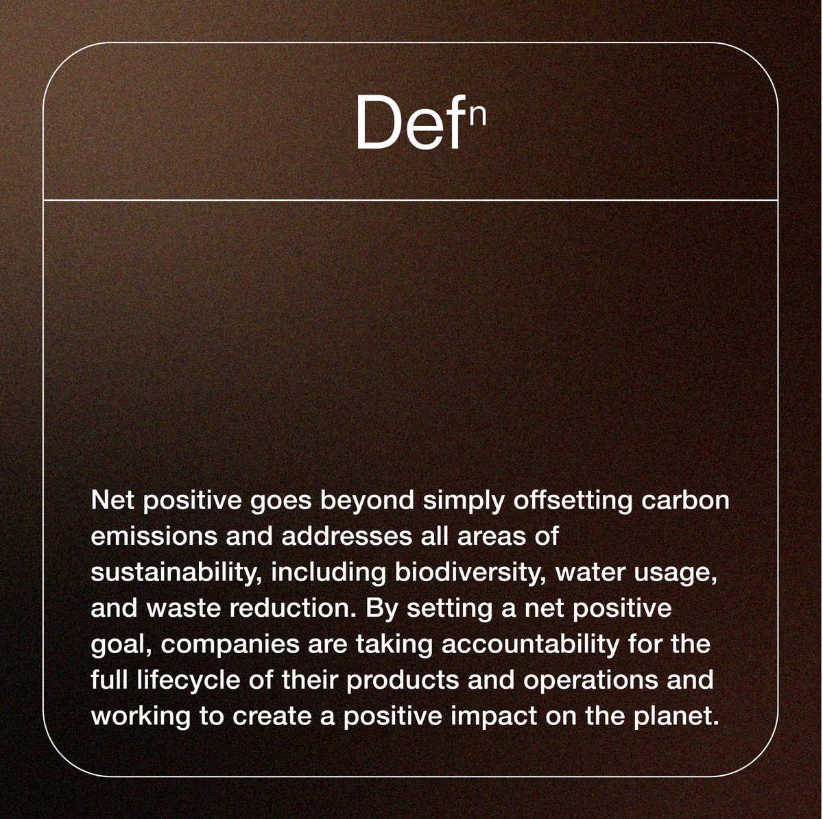 Is #NetPositive the Future of Sustainability?

🌎 It's not just about reducing our impact but also about making a positive contribution

🌿 We're committed to partnering with businesses to explore this question and help them transition to a Net Positive approach

#Sustainability