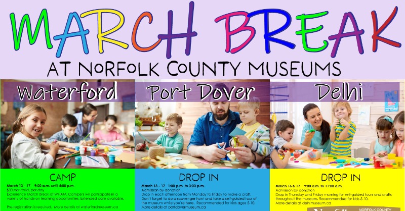 Spots are still available for WHAM's upcoming March Break Camps, running March 13 - 17! Experience a fun-filled March Break with special access to hands-on learning through history, science, art, outdoor adventure, and much more.

Register online here bit.ly/3SoYsiV