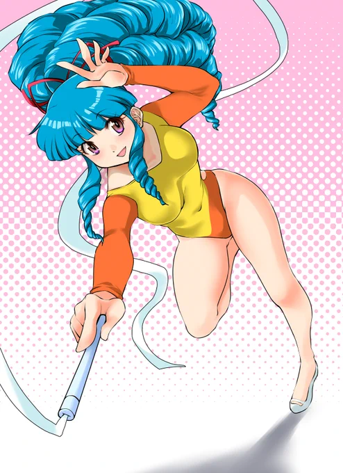 先日鉛筆ラフを描いた大久保久美さんを塗りました。後ろ髪を勢い良く描いたら盛り過ぎてしまった(*'ω`)#大久保久美#格ゲーキャラ描こうぜ 