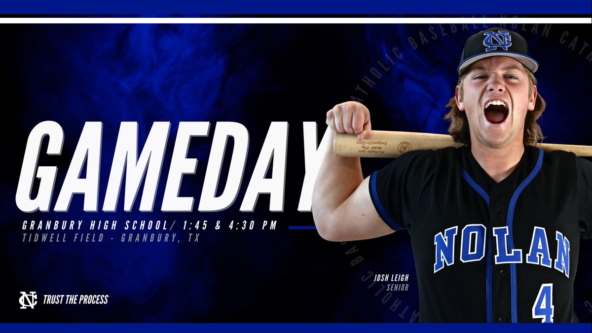 ⚾️ NC BASEBALL GAMEDAY ⚾️

🆚 Granbury High School
⏰ 1:45 &amp; 4:30 pm
📍Tidwell Field (Granbury HS)
•
•
#TrustTheProcess #EstoDux