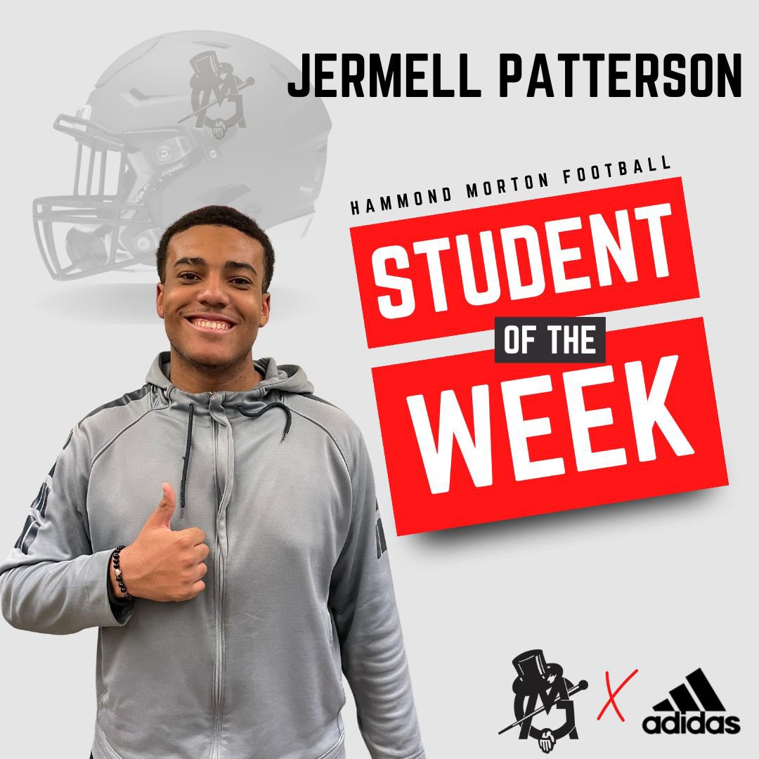 This weeks <a href="/MortonGovsFball/">Governors Football #WAWG</a> Student of the Week goes to Freshman Jermell Patterson! He has made a great turn around so far from semester 1 to semester 2.
