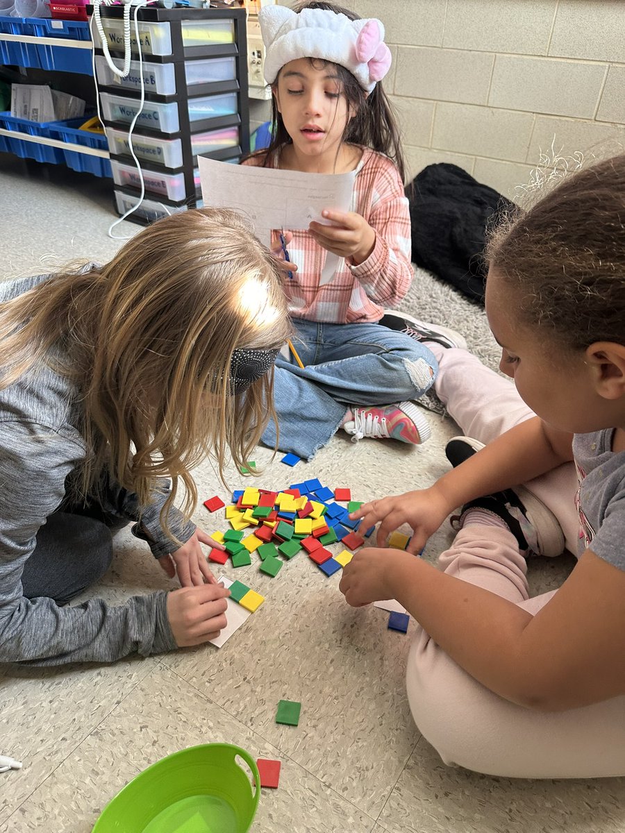 Practicing our multiplication with some area review!
