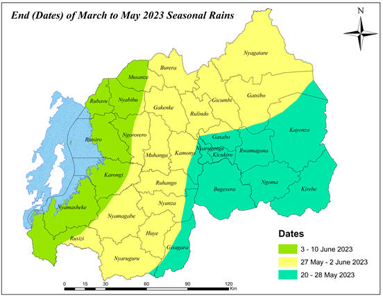 MeteoRwanda's tweet photo. 🔴SEASONAL FORECAST: The National consensus on climate outlook for the March to May 2023 season indicates higher chances of normal to slightly below normal conditions according to the global, regional and local drivers analysed.  

Details: 👇
https://t.co/J2IJcawYZu https://t.co/6pTdfplI6C