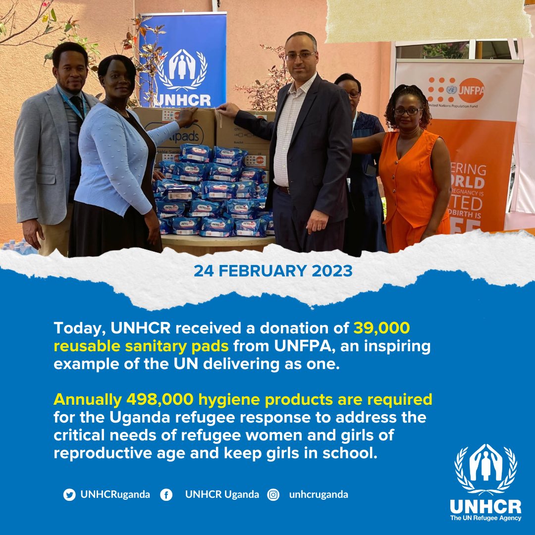 UNHCR Uganda on Twitter "Today, UNHCR received a donation of 39,000