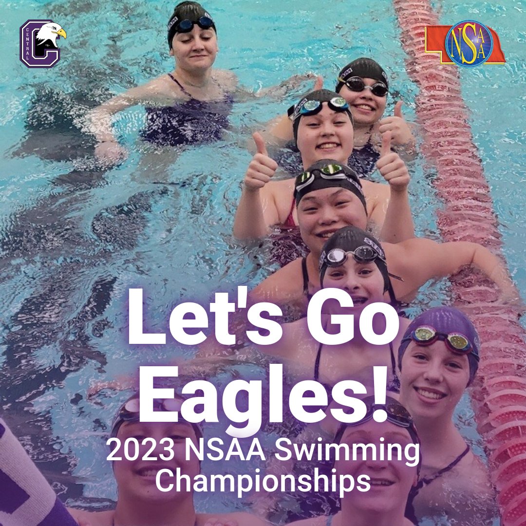 #CentralAthleticDepartment: Here We Go from the 2023 NSAA State Swimming Championships from Lincoln, Nebraska! Off the blocks at 9:00 AM. Let's go <a href="/CHSGirls_Swim/">CHS Girls Swimming & Diving</a>! Let's go Eagles!

#TheCentralEagleWay #DowntownProud

Watch Live! nfhsnetwork.com/associations/n…