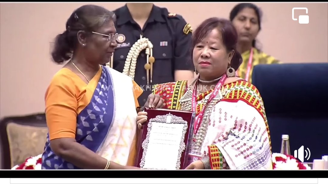 Bai ,Tarubala  Debbarma Music Artist of AIR, Agartala, CA News Reader , Founder of Gugra Bodol Folk Dance Group_ was conferred #SangeetNatakAcademy Award for 2020.   Congratulations 🎉