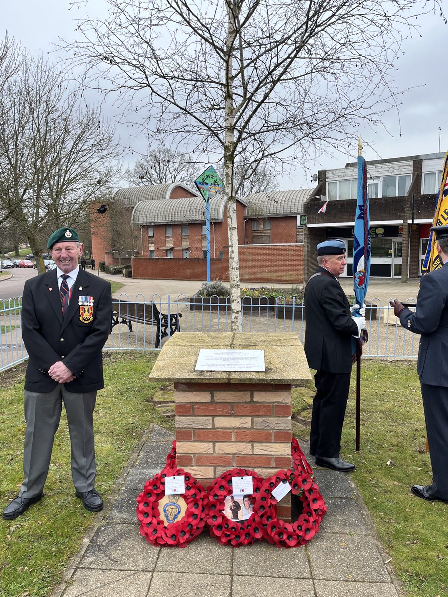 An honour to represent Suffolk County Council at S. A. C Luke Southgate Remembrance service on the Howard Estate in Bury St Edmunds. Luke lost his life in Afghanistan in 2010 while protecting an RAF Airfield. Gone but never forgotten.