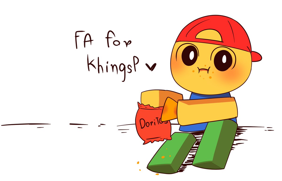 KhingsP  commission open on X: let's draw face for noob part 2!!!  #robloxart  / X