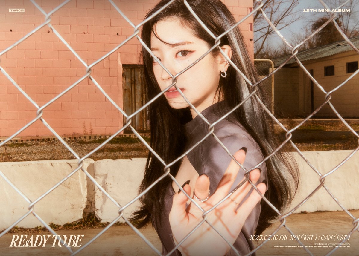JYPETWICE's tweet photo. TWICE 12TH MINI ALBUM
"READY TO BE"

Concept Photo #1
DAHYUN

Release on
2023.03.10 FRI 2PM KST/0AM EST

📌"READY TO BE" Pre-save &amp; Pre-order
https://t.co/8sWcmuO1LK

#TWICE #트와이스
#READYTOBE #SETMEFREE https://t.co/UjhYHQtYTr