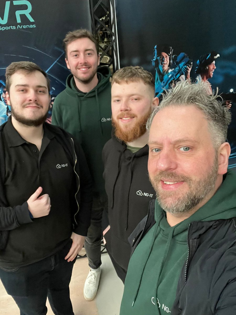NG_IT_'s tweet photo. We'd like to thank @HPE for hosting a fantastic partner #experience day at @meetspacevr  in Manchester yesterday.  Our Internal Sales team attended - they're a competitive bunch and loved every minute, even though we didn't win. Better luck next time😉
#VR #Team #virtualreality https://t.co/LdReFJsh5a