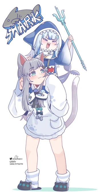 #Nyaacho #gawrt I couldn't draw it cutely today... 