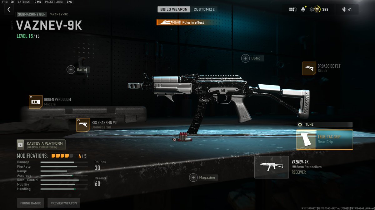 WarsZ's tweet photo. THE BEST VAZNEV-9K CLASS AND WEAPON TUNING FOR RANKED PLAY! After playing a few more days I have changed the Vaznev slightly enjoy 😁 https://t.co/3LFxu9QfEM