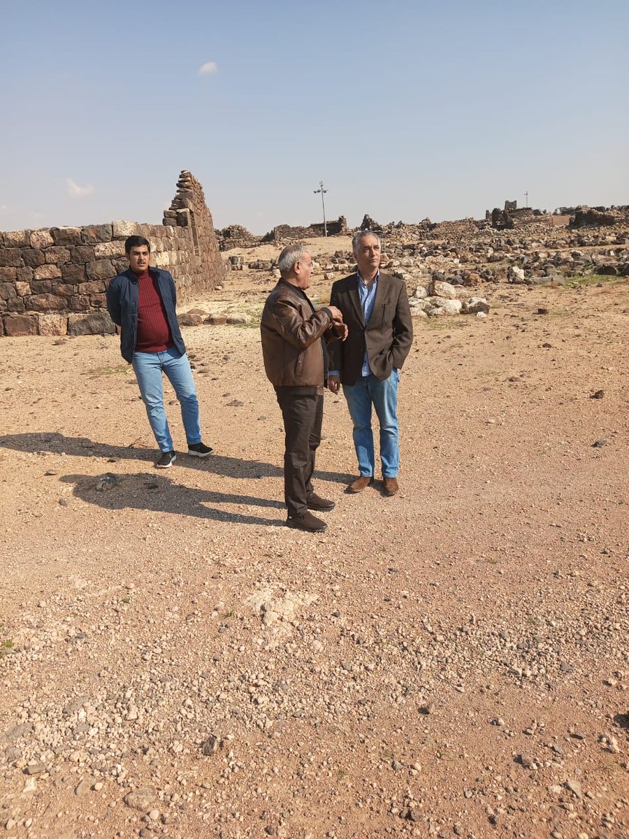 MOTA_Jordan's tweet photo. وزير السياحة والآثار يقوم بزيارة ميدانية لقصر المشتى والموقع الأثري في أم الجمال للإطلاع على واقع الحال والوقوف على الاحتياجات ومستوى النظافة بالموقع
https://t.co/6e77zWA5Mz https://t.co/yAv7TcObkD