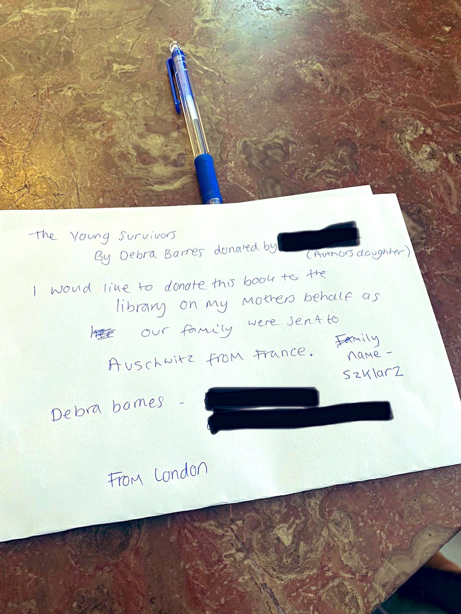 Have you been to #Auschwitz? I haven’t felt strong enough to visit the place where four members of my family were murdered, but my daughter went last year and gave a copy of The Young Survivors to the museum.