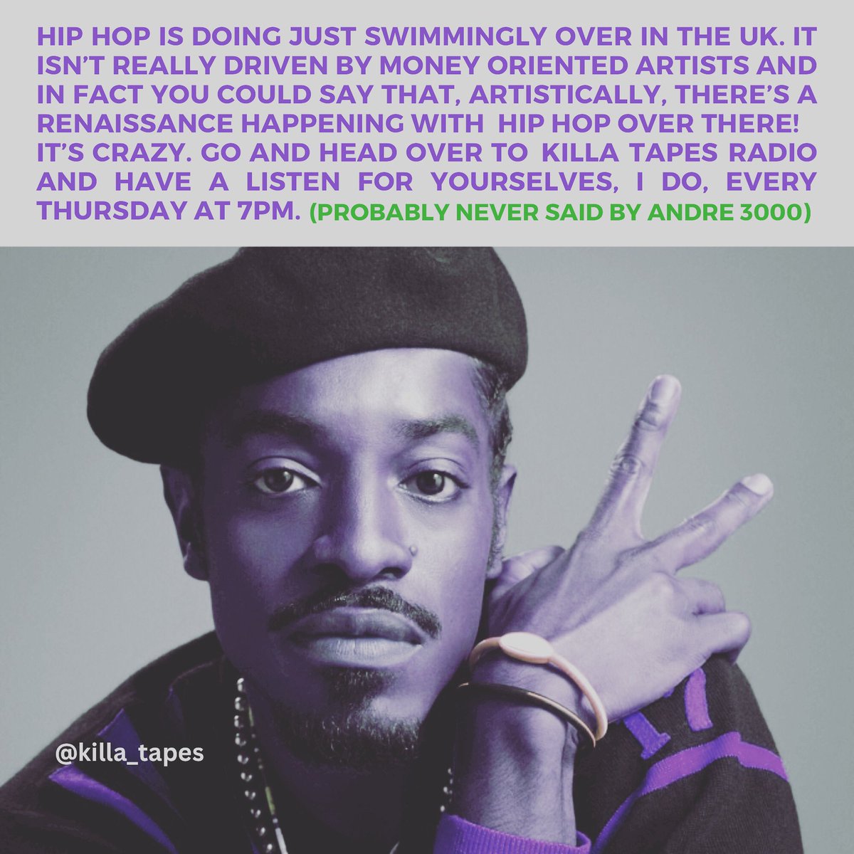 He could have said this though, who knows
