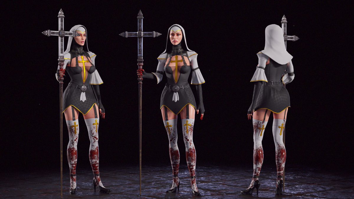 vameon69's tweet image. #nun #enemy #1level