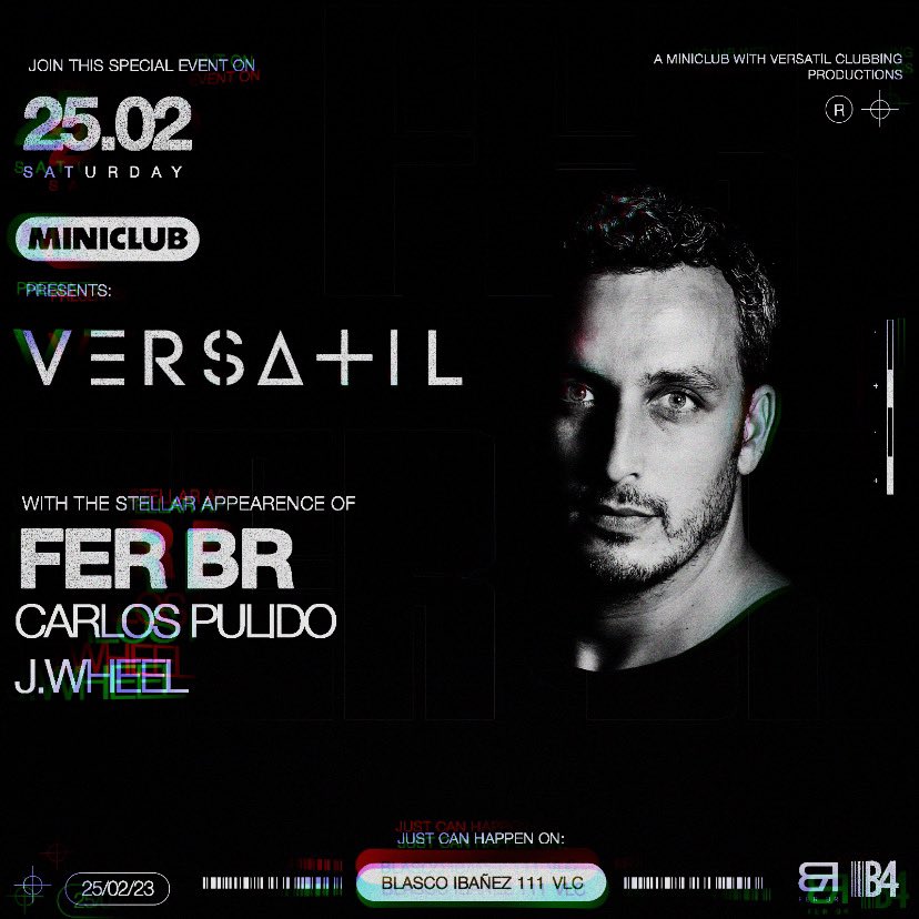 CarlosPulidodj's tweet image. Mañana sabado, se avecina un buen fieston en Valencia ➕🖤✖️

#versatil #miniclub #ferbr #carlospulido