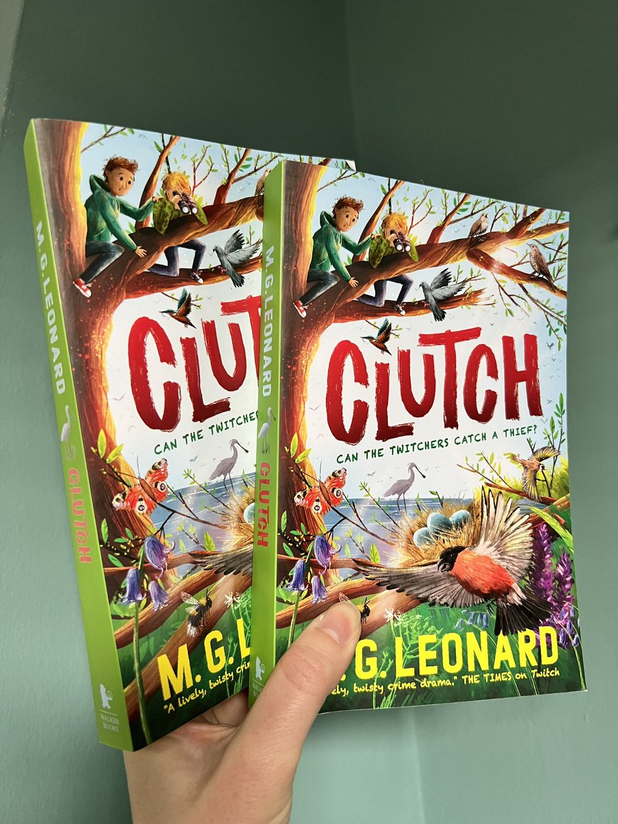 MGLnrd's tweet photo. Look what the postie just delivered! The delight of seeing your book in print for the first time never gets less exciting. This one is for the bird lovers.  @paddydonnelly artwork looks divine. Thankyou  @WalkerBooksUK CLUTCH will be in bookshops in April. 🪺📚#EasterRead https://t.co/4xS9f53Zxy