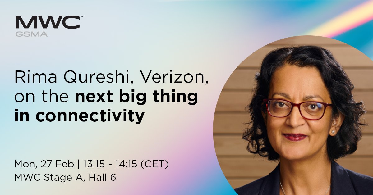 Join <a href="/QureshiVz/">Rima Qureshi</a>, <a href="/Verizon/">Verizon</a>, as she discusses API innovation at Opening Up The Power Of The Network. 

🗓️ Monday 27th February
🕐 13:15 CET
📍 MWC Stage A, Hall 6

Session details 👉 gsma.at/3XSRGDj #MWC23