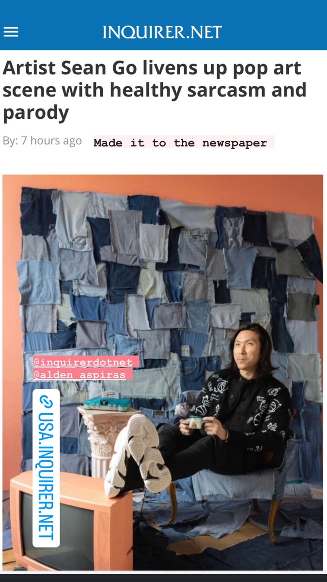 SeanGo2011's tweet photo. Featured by the daily newspaper 🥹🥹🥹@inquirerdotnet #art #artistsontwitter #Artists 

https://t.co/ge4EK7kB61

https://t.co/r87NeH06O0 https://t.co/Ov5l5ze5Ka