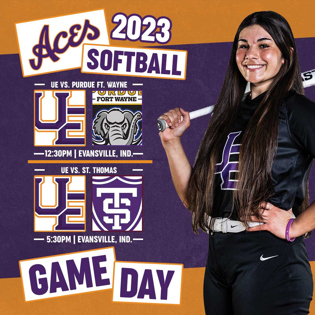 UEAthletics_SB's tweet photo. GAME DAY!

🆚 Purdue Fort Wayne
📍 Tri-State Orthopaedics Field 
at James &amp; Dorothy Cooper Stadium
⏰ 12:30PM CT
📊 https://t.co/w4iiu7c4fw

🆚 St. Thomas
📍 Tri-State Orthopaedics Field 
at James &amp; Dorothy Cooper Stadium
⏰ 5:30PM CT
📊 https://t.co/w4iiu7c4fw

🥎 #ForTheAces https://t.co/kZ0R472wkP