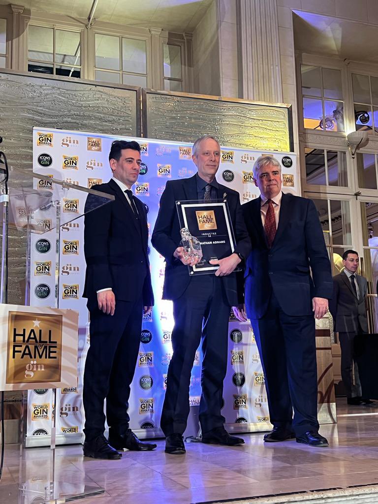 Congratulations to <a href="/Adnams/">Adnams Southwold</a> Jonathan Adnams’ induction to #halloffame at <a href="/ginmagazineuk/">Gin Magazine</a> Awards 2023 #gin #awards - accepted by @distiller69 John McCarthy