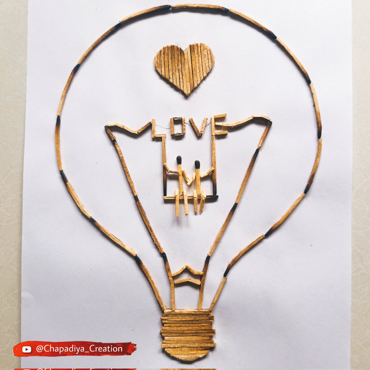 art_landmark's tweet photo. Matches stick art | amazing art

Full video on YouTube 👇
https://t.co/QoJxzlfw2H

#art #craft #matchstick #handmade #artwork #art_landmark #love #lovetoday  #loveart #couples #couplelove #ArtistOnTwitter #artist #Artists https://t.co/5TXbBOzhsB