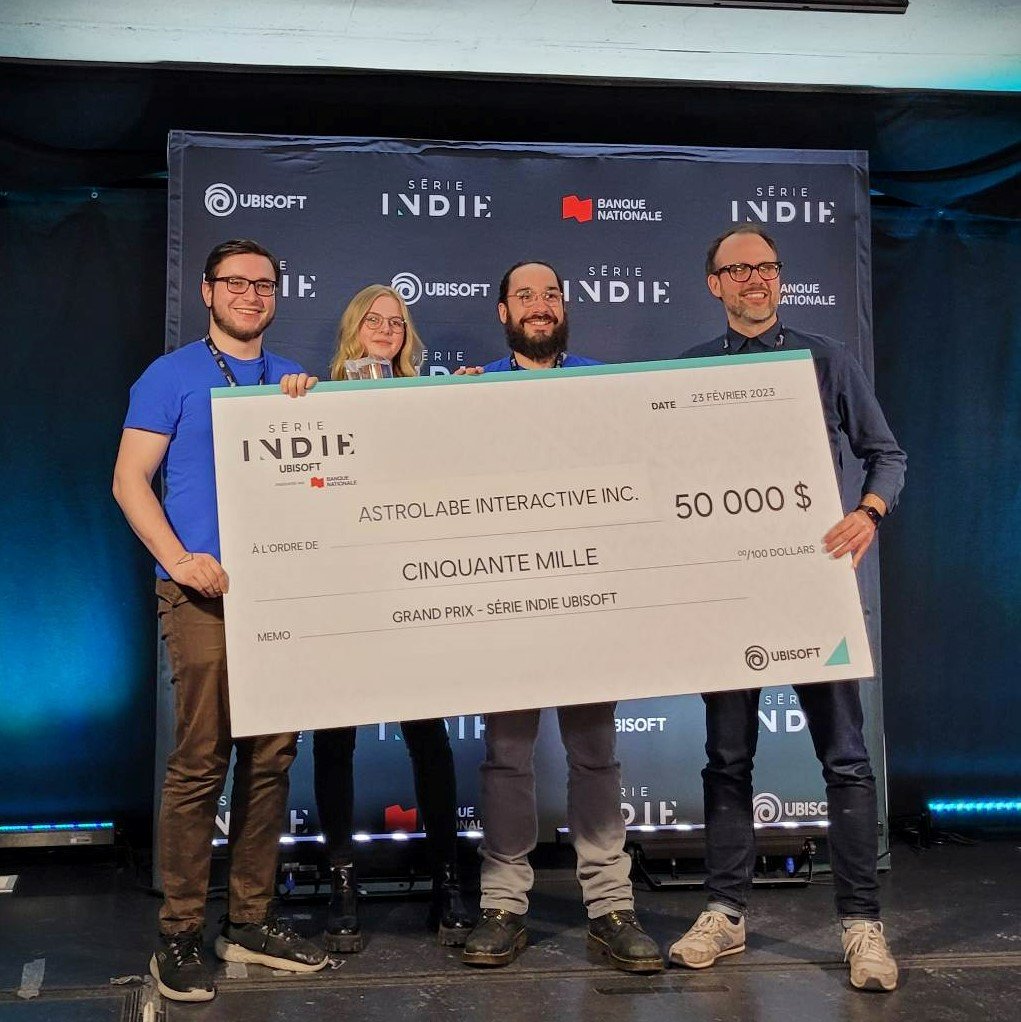 UBISOFT INDIE SERIE 🤩

Can you believe that WE WON? This is CRAZY!

Thank you <a href="/UbisoftMTL/">Ubisoft Montréal</a> &amp; <a href="/banquenationale/">Banque Nationale</a> 🙏

Congrats to our friends from <a href="/ldstudiomtl/">Lucid Dreams Studio 👾 BIOMORPH out on PS4!</a> for their fantastic work! 

We're so proud to be part of the Indie community💛

#indiedeveloper #indiegames #Ubisoft