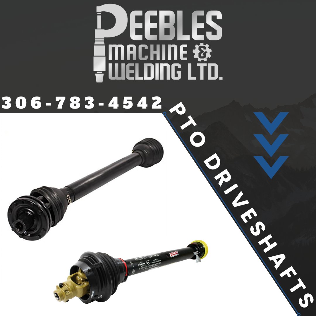 Peeblesmachine's tweet photo. No matter what equipment you need a PTO for, Peebles Machine &amp; Welding has it. In-stock PTO's for bale shredders, snow blowers, augers and so much more. Visit us today at 20 7th Ave South in Yorkton!

#welding #repairs #machining #manufacturing #parts #ptoparts #driveshafts https://t.co/BpmEZaBNeQ