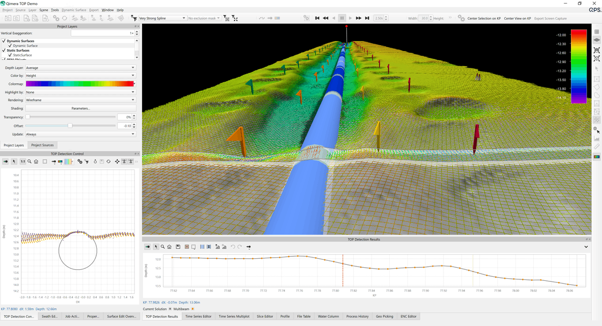 Did you already check out the Cable/Pipe TOP Detection tool in #Qimera?

It's used to automatically detect the position of a cable or pipe in a dynamic surface. 

Interested to learn more? We're more than happy to help out!

#qpssoftware #softwaresolutions #hydrography