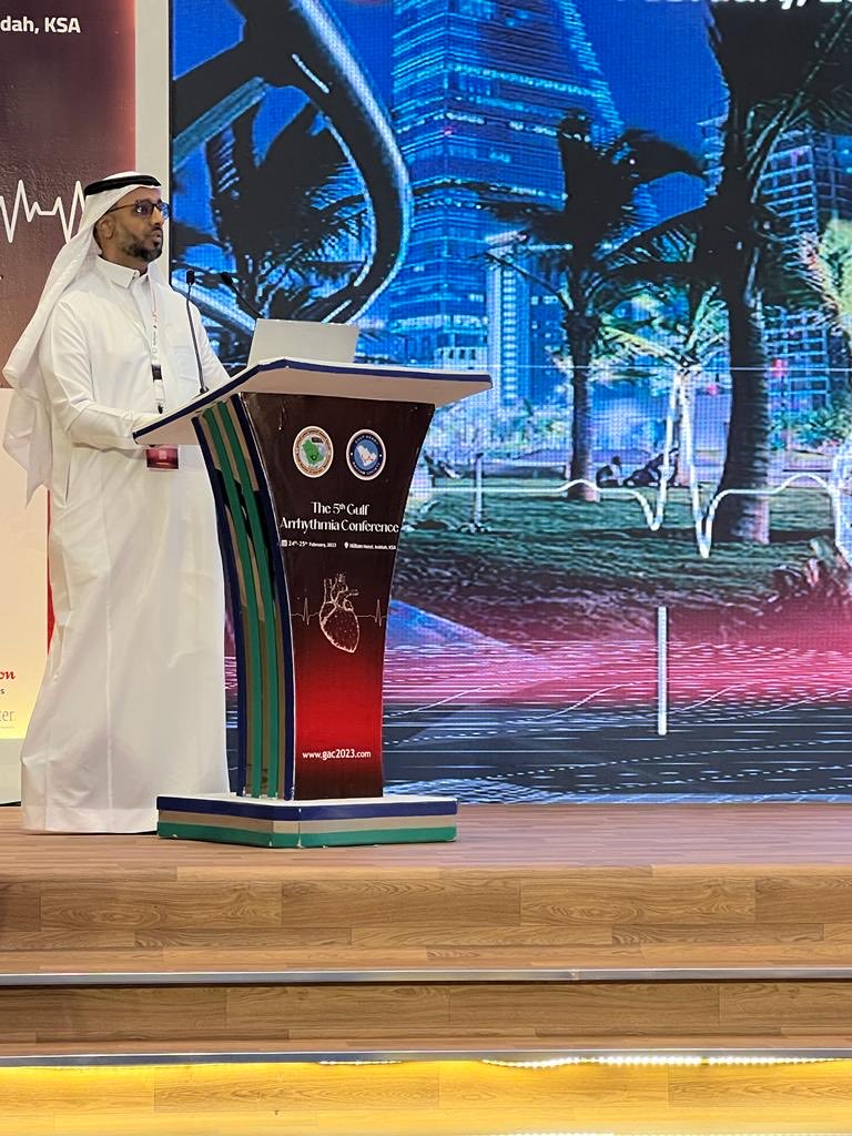 proud and privileged to be a faculty member and speaker among this distinguished gulf EP group
يوم جميل في مؤتمر طب اعتلالات نبضات القلب الخليجي الخامس - سُعدت بالمشاركة فيه اليوم.
⁦<a href="/HRS_Saudi/">Gulf Arrhythmia Conference</a>⁩