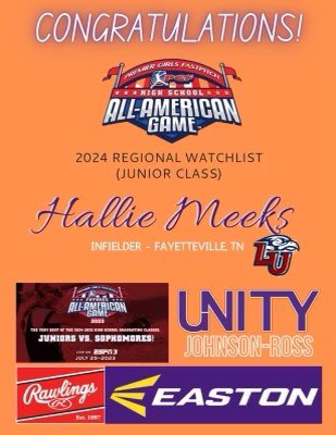 Hallie Meeks (@16_hmeeks) on Twitter photo So blessed…thank you <a href="/PGFnetwork/">PGF</a> for selecting me to be apart of this talented group. #letgoletGod <a href="/LibertySB/">Liberty Softball</a> <a href="/CoachDot_LU/">Dot Richardson</a> @unity_json_ross So blessed…thank you <a href="/PGFnetwork/">PGF</a> for selecting me to be apart of this talented group. #letgoletGod <a href="/LibertySB/">Liberty Softball</a> <a href="/CoachDot_LU/">Dot Richardson</a> @unity_json_ross