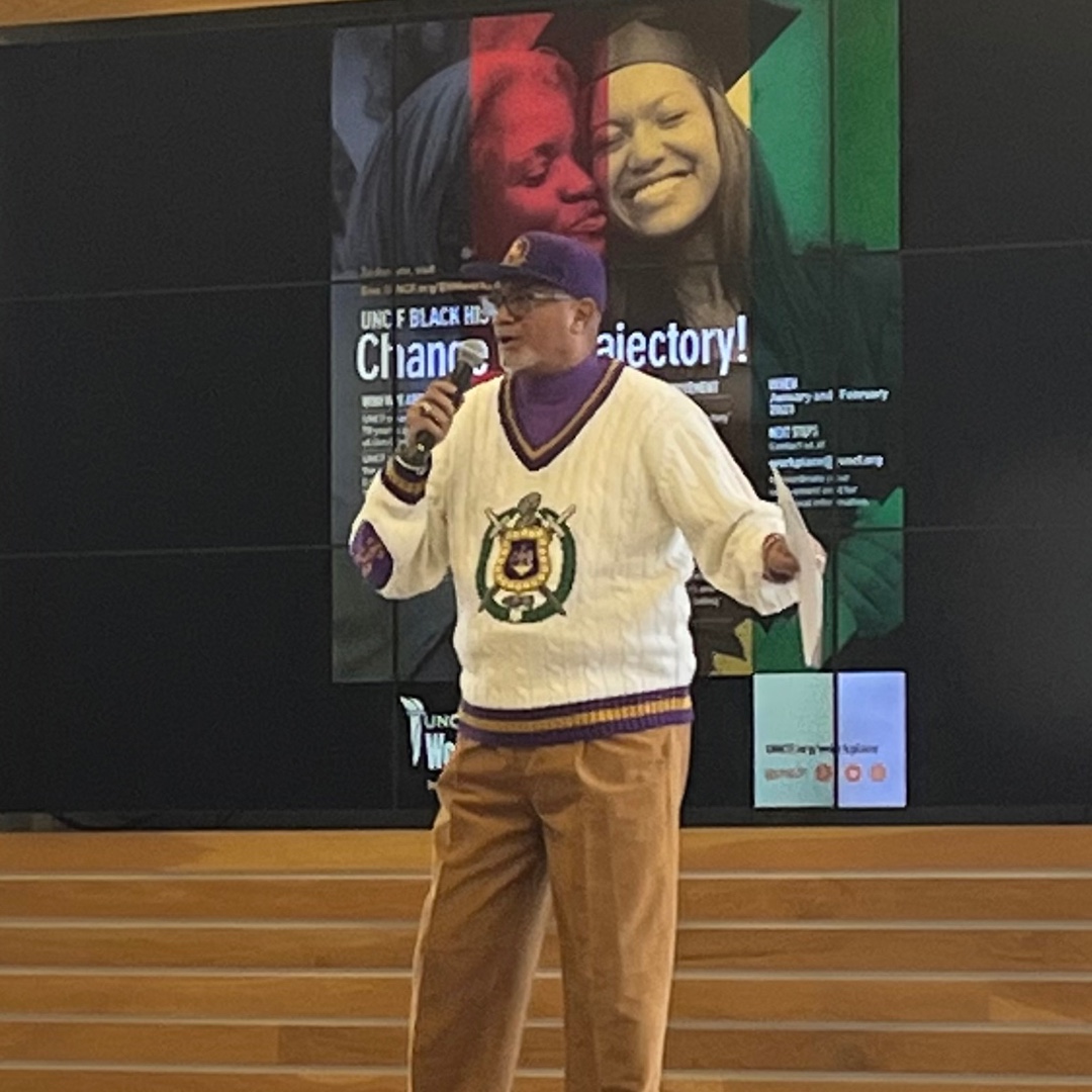 UNCF_Cleveland's tweet photo. Steve Miller, the Area Development Director for UNCF Cleveland, was a speaker for the Bath Body Works Black History Month Program to celebrate HBCU’s and educate their staff about the History of UNCF and why HBCU’s are so important. https://t.co/wYlZGLA2QL