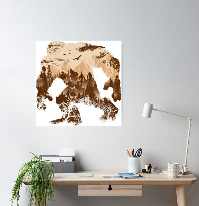 ColoradoCaliber's tweet photo. Blank walls are a drag, so bring some life to your living space with the Colorado Caliber SASQUATCH Silhouette Poster! How many Bigfoots can you find? https://t.co/dYue5SFRc7 https://t.co/TlpDRN19XI