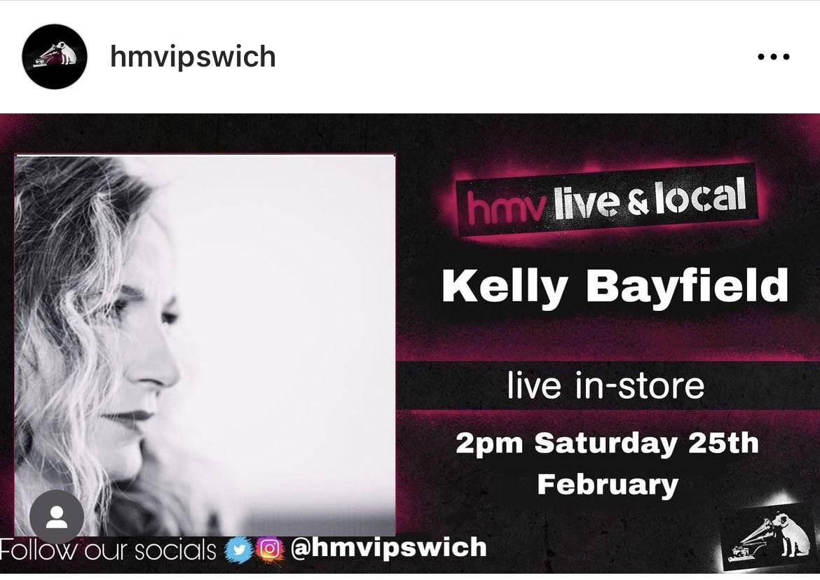 Shop_Sailmakers's tweet photo. Tomorrow @hmvipswich live music in store @kelly1bayfield
#live #music #sailmakers #ipswich #retail #weekend https://t.co/q9DyytxgbH