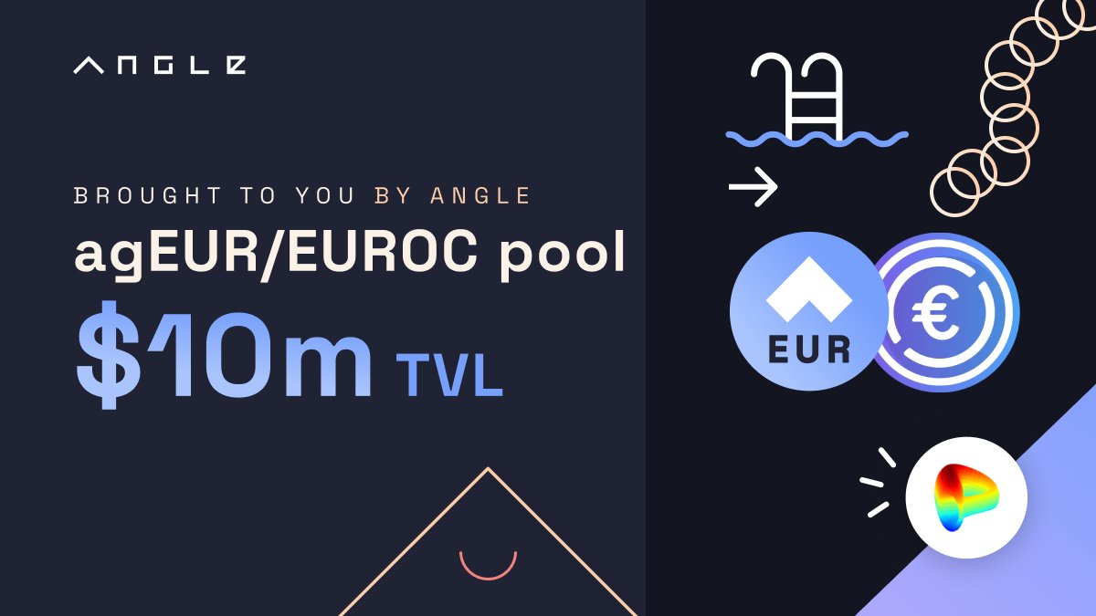 Creating deep Euro liquidity on-chain is a top priority!

Few months ago Angle launched a direct deposit module on <a href="/Curvefinance/">Curve Finance</a> that mints agEUR in the agEUR - <a href="/circle/">Circle</a> EUROC pool whenever its imbalanced!

Thanks to this, Angle is now one the biggest EUROC holder🥷