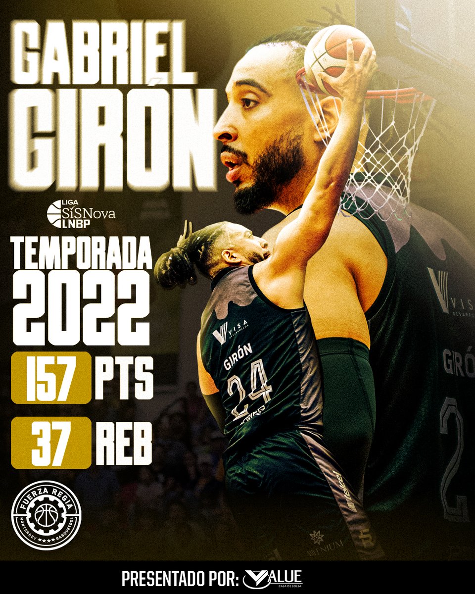 Fuerza_Regia's tweet image. Mexicano con calidad a la duela ⛹️‍♂️ 🇲🇽
 
Gabriel Girón es clave en nuestro #FridayStats 🏀

Presentado por @ValueGF ✅

#TodosSomosFuerza 🟡⚫️