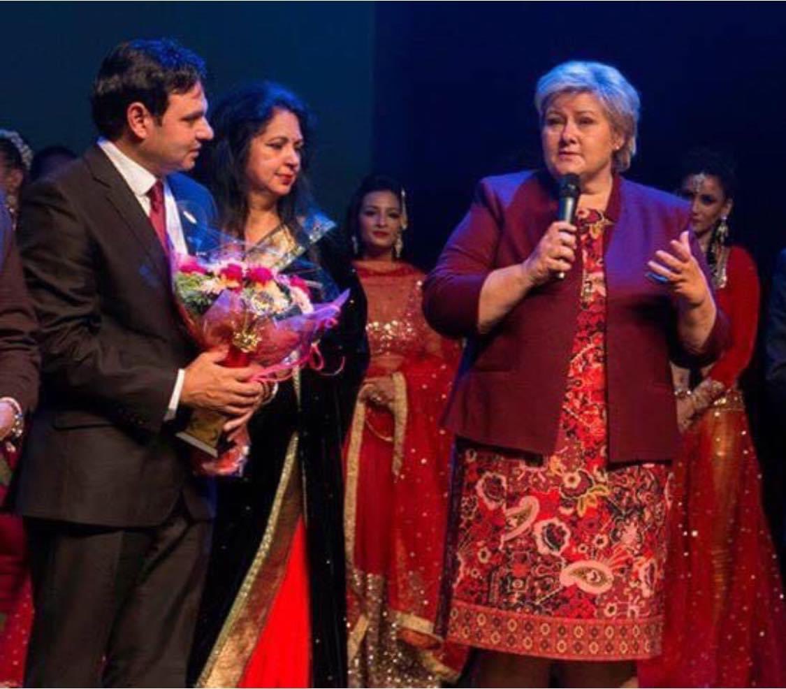 A very happy birthday today . Thank you for coming for  # BollywoodFest Norway 2015 