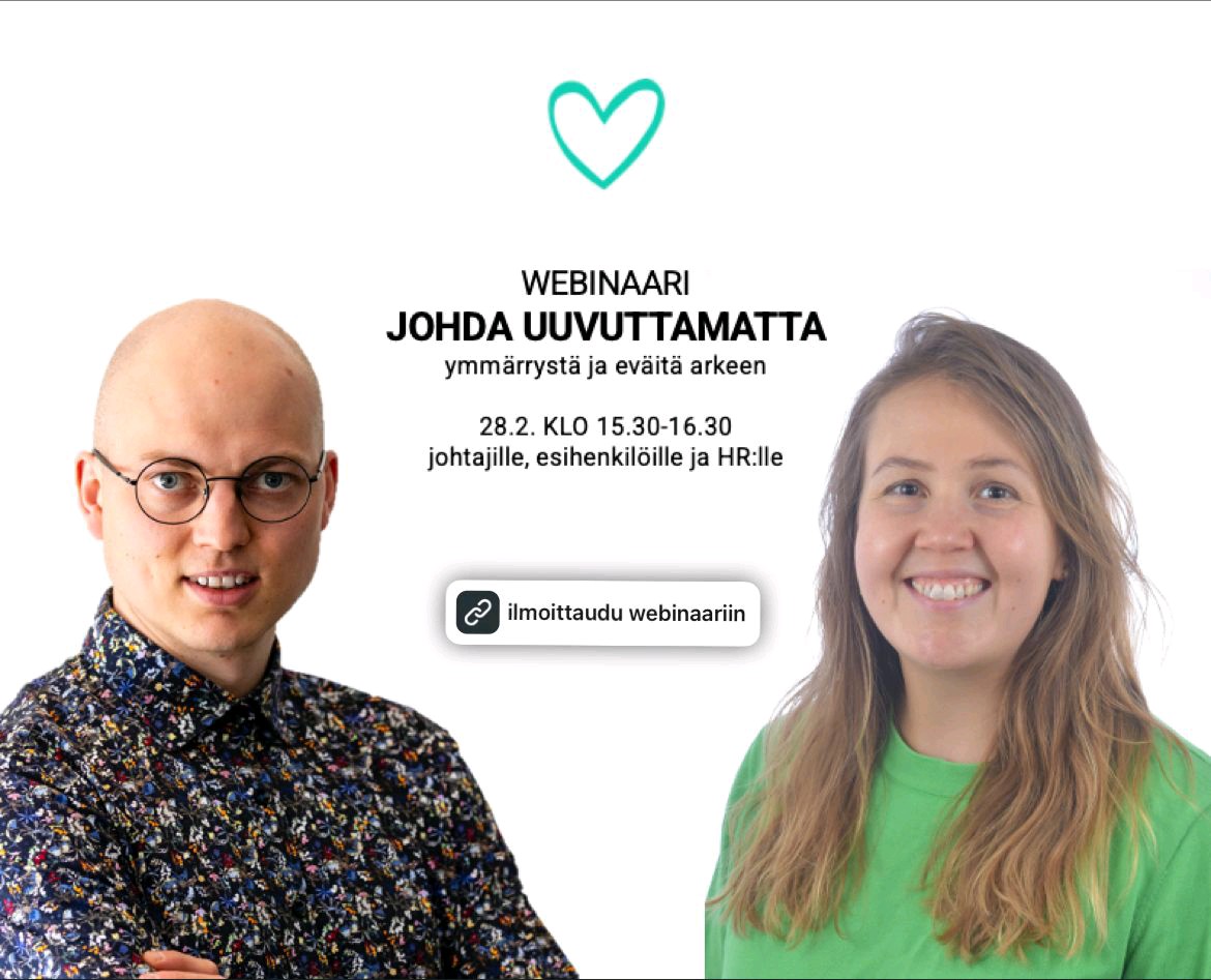 Uupumusten torjuntaan on vihdoin herätty.halsa.fi/webinaarit/joh…
#johtaminen #työhyvinvointi