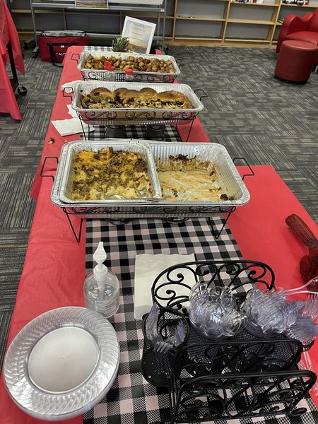 eastsurryhs's tweet photo. Sending a Huge Shout Out to The Cardinal Foundation and All Things Possible Catering &amp; More!!  Thank you for providing this morning's delicious breakfast to fuel our teachers on this Staff Development Day!! https://t.co/vqDKdTIkxc