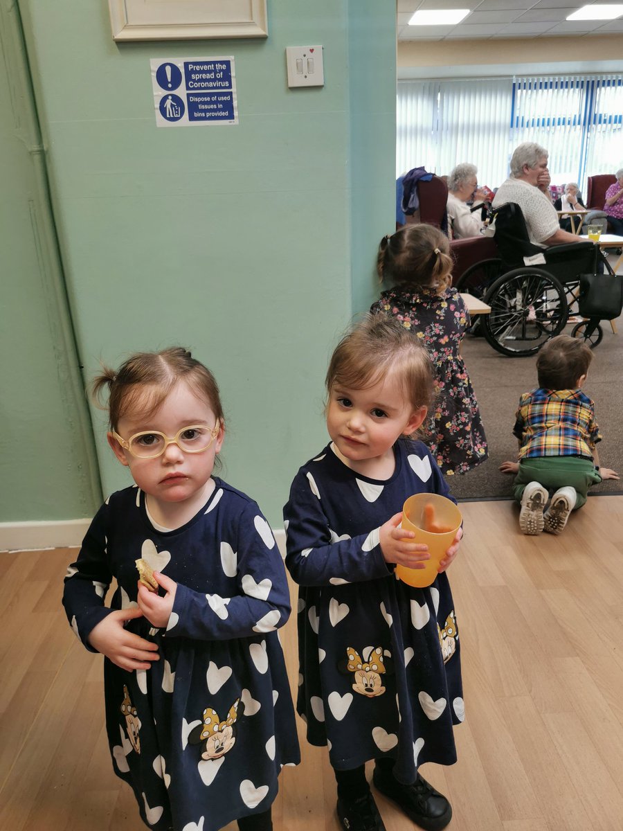 WeePansNursery's tweet photo. A fun afternoon at @HarlawhillDC for the Hedgehog room. We listened to some singing, did some dancing and we had a little snack of biscuits and juice! 
#earlyyears
#responsible
#intergenerationallearning
#included https://t.co/71WFyh00xO