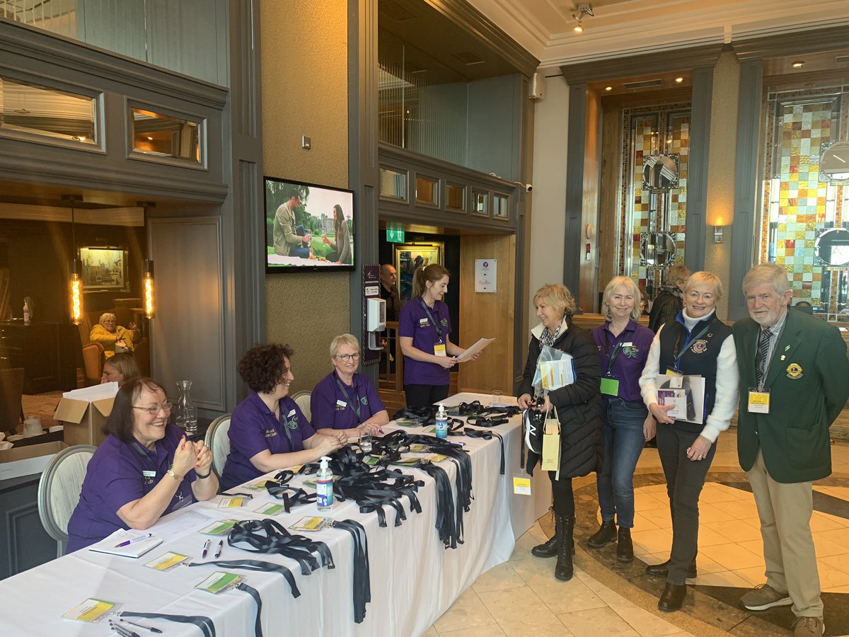 Busy Convention registration desk is up and running ! #LionsClubs #Convention2023