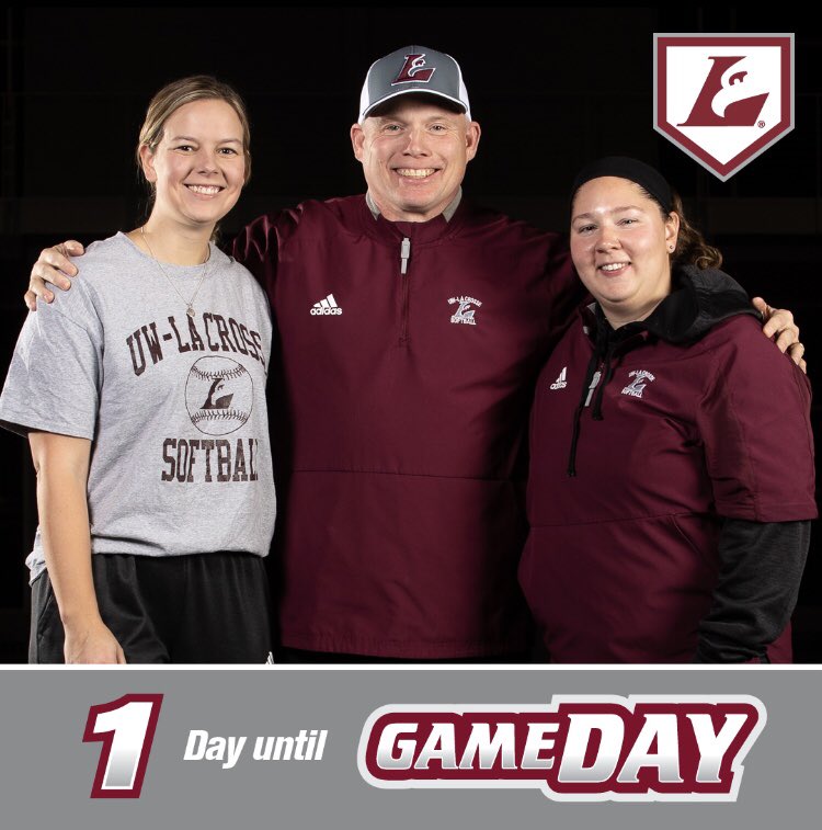 UWLSOFTBALL's tweet photo. our coaching staff is ready to go! (feat. Ann Smolenski, @ChrisHelixon and @CaitlinWnek) @EthanGiese4 must already be in Mankato.. 🙃
won’t be long now.
#TWIATA #OFY #DBDNBN #
#1Day 🦅 https://t.co/djVFe8Ihpy
