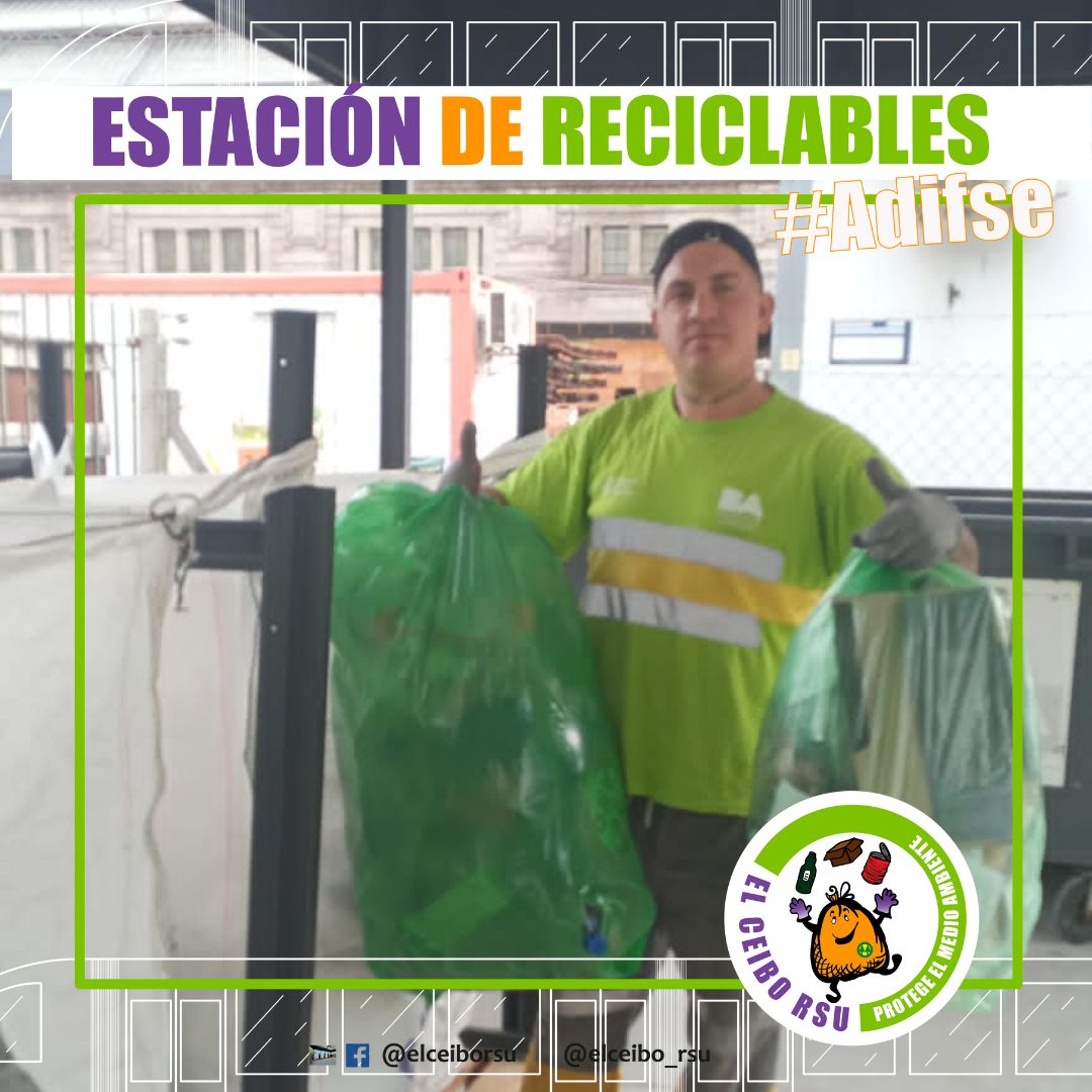 elceibo_rsu's tweet photo. 𝗥𝗘𝗧𝗜𝗥𝗢 𝗘𝗡 𝗘𝗦𝗧𝗔𝗖𝗜𝗢𝗡 𝗗𝗘 𝗥𝗘𝗖𝗜𝗖𝗟𝗔𝗕𝗟𝗘𝗦 𝗔𝗗𝗜𝗙𝗦𝗘 ♻️
📍Ayer estuvimos retirando por primera vez de la estación de reciclables de #Adifse, inaugurada hace unos días atrás. https://t.co/Dkj1Cp8ocy