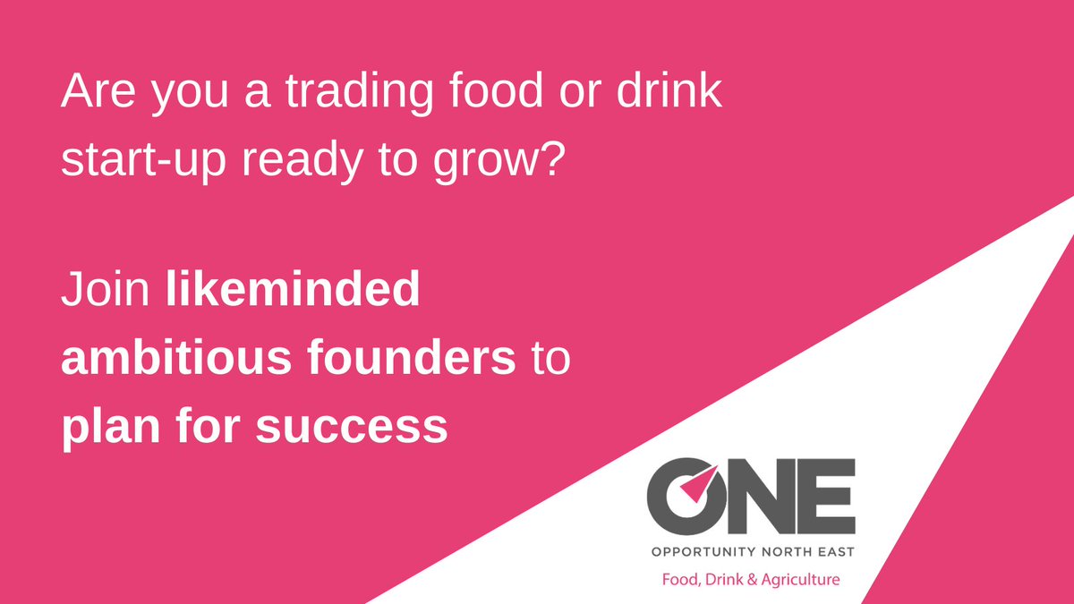 Opportunity_NE1's tweet photo. 📢 Calling #foodanddrink #manufacturing #startups in NE Scotland, already trading &amp; ready to grow?
📈 The 2023 ONE Food &amp; Drink Startup Accelerator will equip you with confidence, insights, tools &amp; connections to achieve your potential.
ℹ️ Apply now at https://t.co/z98HmWwpWj https://t.co/qb3OJb6kzP